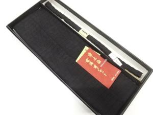 未使用品　正絹　喪服用　夏用手組帯締め・帯揚げセット